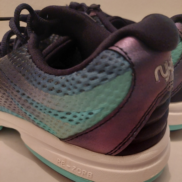 Ryka Women's Devotion Plus 2 Walking Shoes: Navy and Teal Blue - Size: 9W - Picture 4 of 11